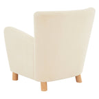 SAFAVIEH Couture Zornitza Faux Shearling Accent Chair - 31 In W x 27 In D x 33 In H - 31Wx27Dx33H