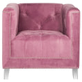 SAFAVIEH Kamilah White/ Clear Club Chair - 31.9 x 33.9 x 29.9 - 32Wx34Dx30H