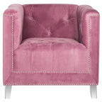 SAFAVIEH Kamilah White/ Clear Club Chair - 31.9 x 33.9 x 29.9 - 32Wx34Dx30H
