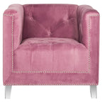 SAFAVIEH Kamilah White/ Clear Club Chair - 31.9 x 33.9 x 29.9 - 32Wx34Dx30H