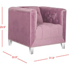 SAFAVIEH Kamilah White/ Clear Club Chair - 31.9 x 33.9 x 29.9 - 32Wx34Dx30H