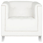 SAFAVIEH Kamilah White/ Clear Club Chair - 31.9 x 33.9 x 29.9 - 32Wx34Dx30H