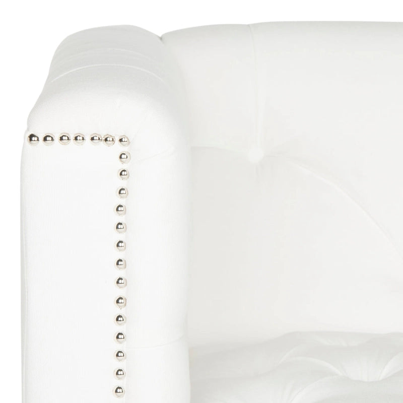 SAFAVIEH Kamilah White/ Clear Club Chair - 31.9 x 33.9 x 29.9 - 32Wx34Dx30H