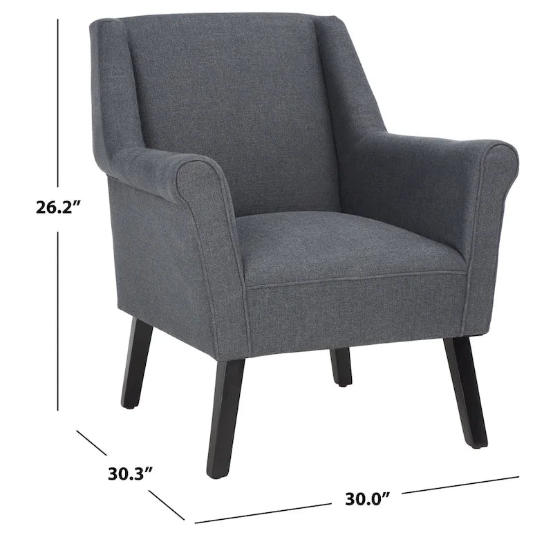 SAFAVIEH Selina Akzentstuhl – 30 W x 30.3 L x 26.2 H – 30Wx30Dx26H