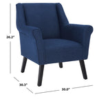 SAFAVIEH Selina Akzentstuhl – 30 W x 30.3 L x 26.2 H – 30Wx30Dx26H