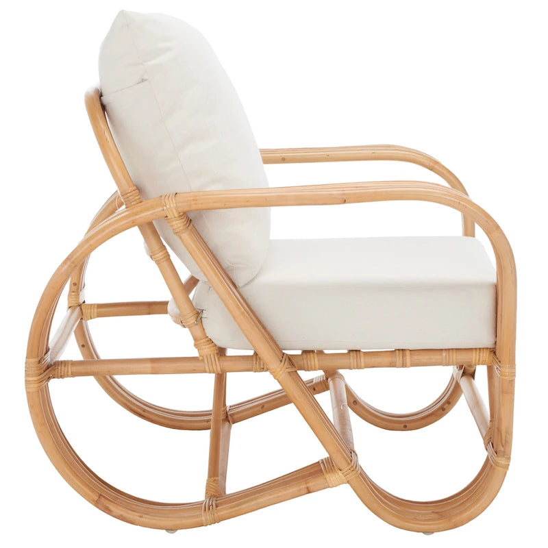 SAFAVIEH Alvena Accent Chair with Cushion - 30 W x 33 D x 29 H - 30Wx33Dx29H