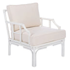 SAFAVIEH Maudie Rattan Accent Chair - 27.6 W x 31.5 L x 31.5 H - 28Wx32Dx32H