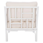 SAFAVIEH Maudie Rattan Accent Chair - 27.6 W x 31.5 L x 31.5 H - 28Wx32Dx32H