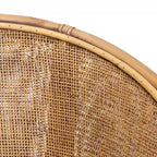 SAFAVIEH Adline Rattan Honey Brown Accent Chair with Cushion - 29.9 W x 25.6 L x 31.5 H - 30Wx26Dx32H