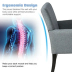 Executive Guest Chair Reception Waiting Room Arm Chair - 27.5 x 23 x 35.5 (L x W x H)