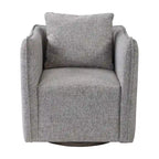Uttermost Corben 29 Wide Shelter Arm Wood Frame Swivel Accent Chair