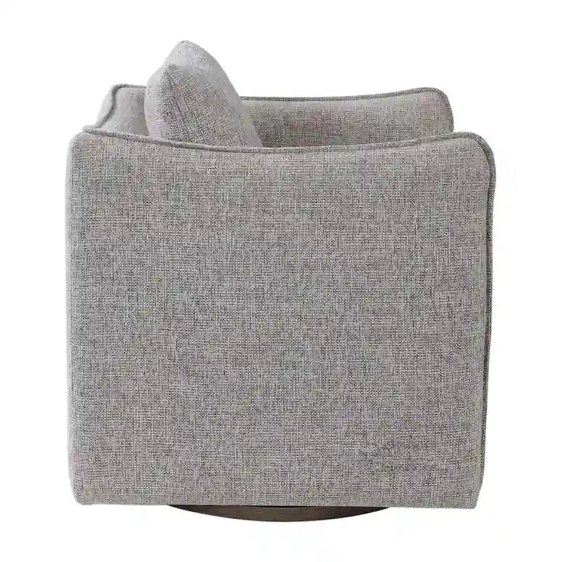 Uttermost Corben 29 Geniş, Sığınak Tipi Kollu, Ahşap İskeletli Döner Vurgulu Sandalye