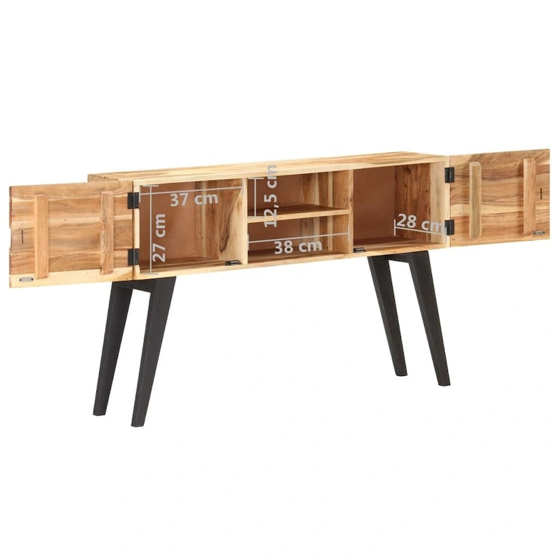 Sideboard 47.2 x 11.8 x 29.5 inches Solid Acacia Wood