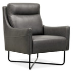 Hooker Furniture Efron 28 Wide Contemporary Semi-Aniline Leather