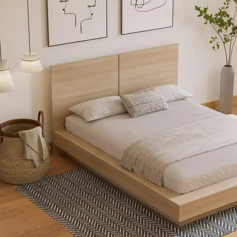 Platform Bed with Headboard
