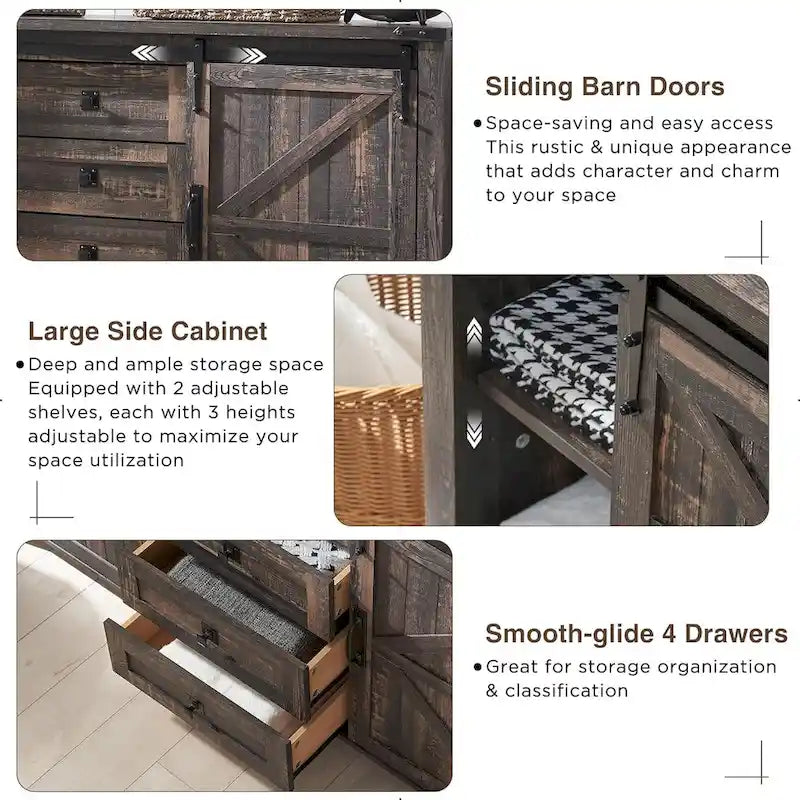 Farmhouse Dresser, Chest of Drawers, TV Stand