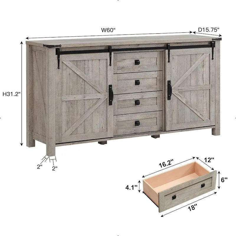 Kommode im Landhausstil, Schubladenkommode, TV-Ständer