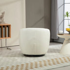 Modern Swivel Barrel Armchair with Storage