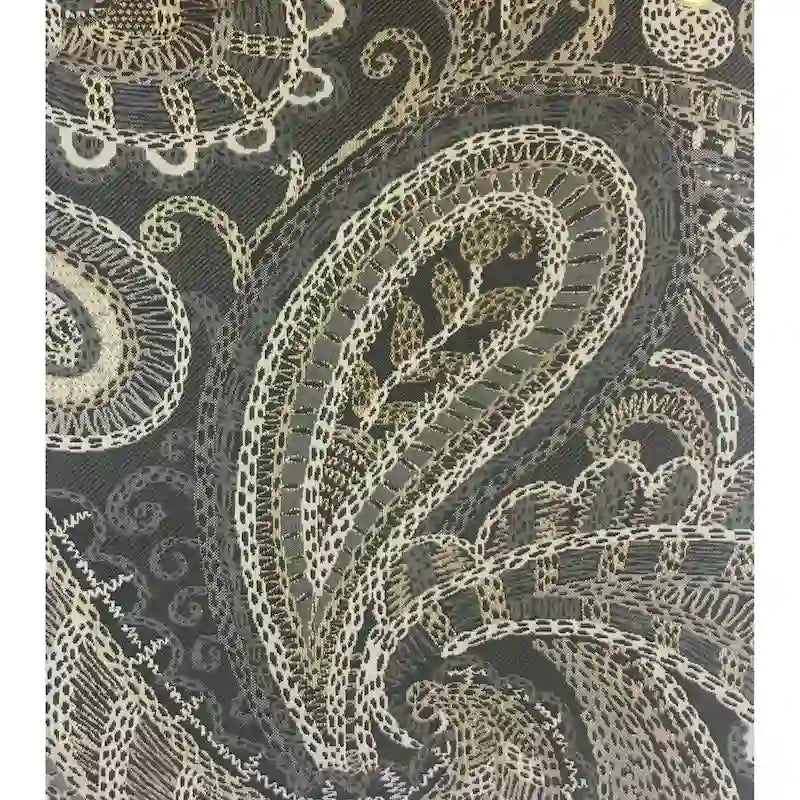 Sillón decorativo Capernicus con estampado paisley beige
