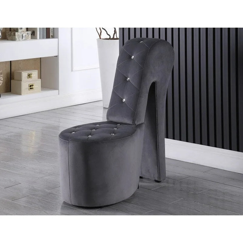 Sillón lounge tapizado con forma de zapato de tacón alto de Best Master Furniture