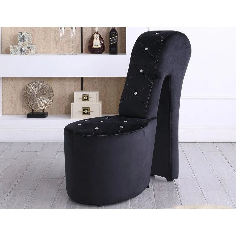 Sillón lounge tapizado con forma de zapato de tacón alto de Best Master Furniture