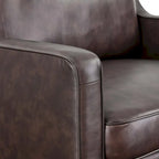 Impart Armsessel aus echtem Leder