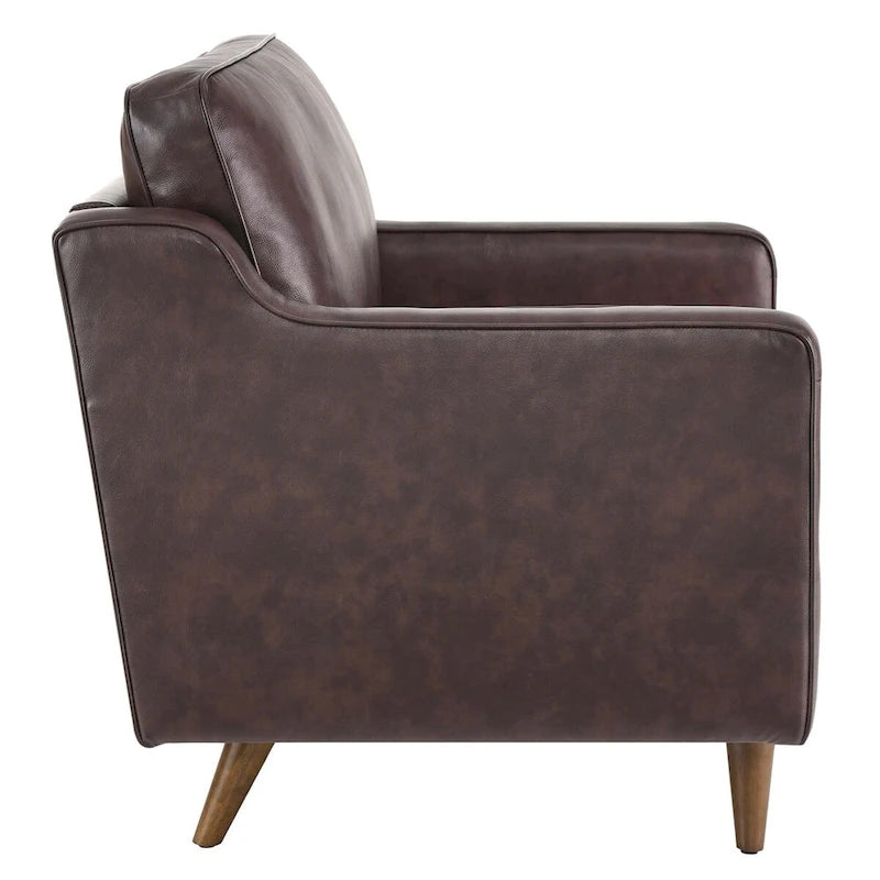 Impart Armsessel aus echtem Leder