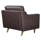 Impart Armsessel aus echtem Leder