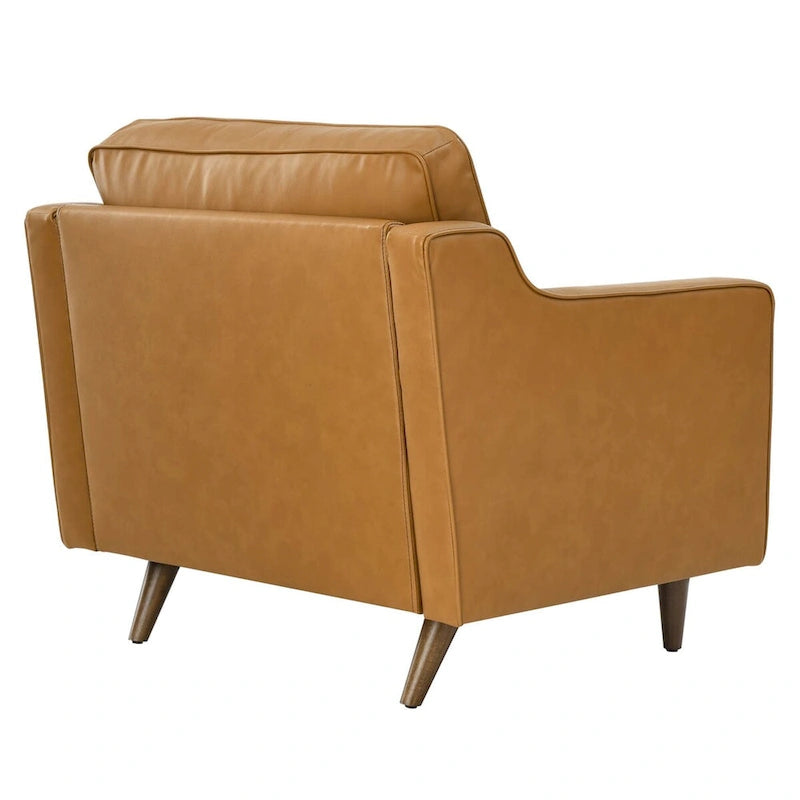Impart Armsessel aus echtem Leder