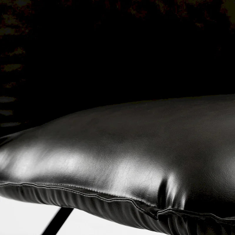 LUE BONA Mid Century Faux Leather Accent Chair With Adjustable Backrest - 31.5 H X 22.2 W X 23.6 D