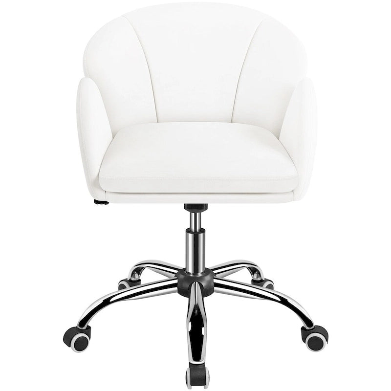 Modern Swivel Rolling Desk Chair Makeup Vanity Chair for Home Office