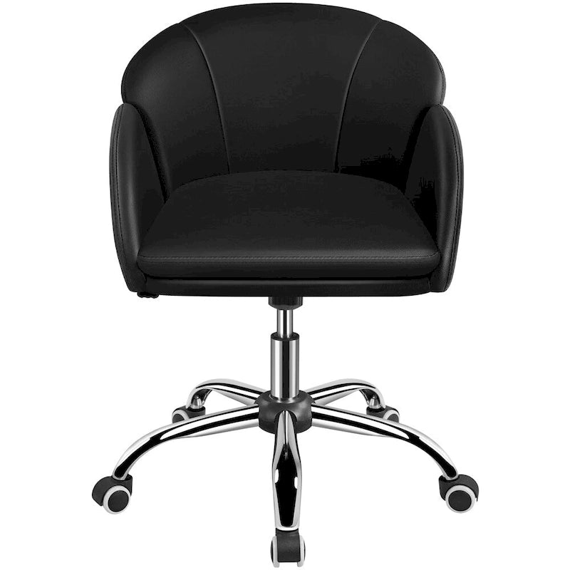 Modern Swivel Rolling Desk Chair Makeup Vanity Chair for Home Office
