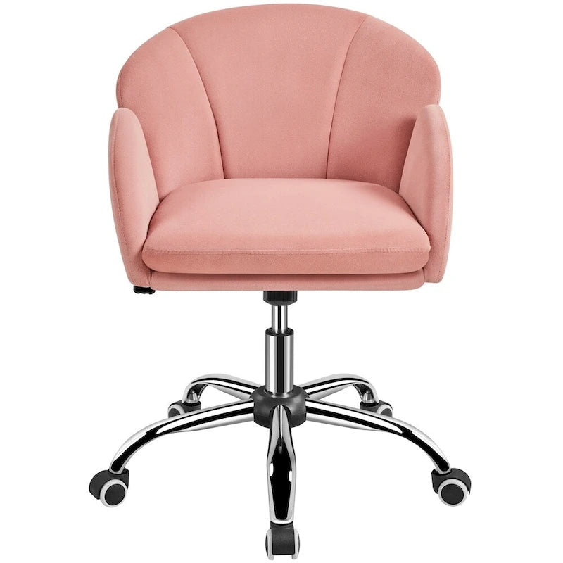 Modern Swivel Rolling Desk Chair Makeup Vanity Chair for Home Office