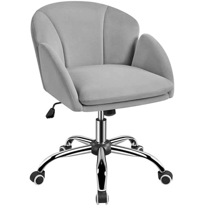 Modern Swivel Rolling Desk Chair Makeup Vanity Chair for Home Office