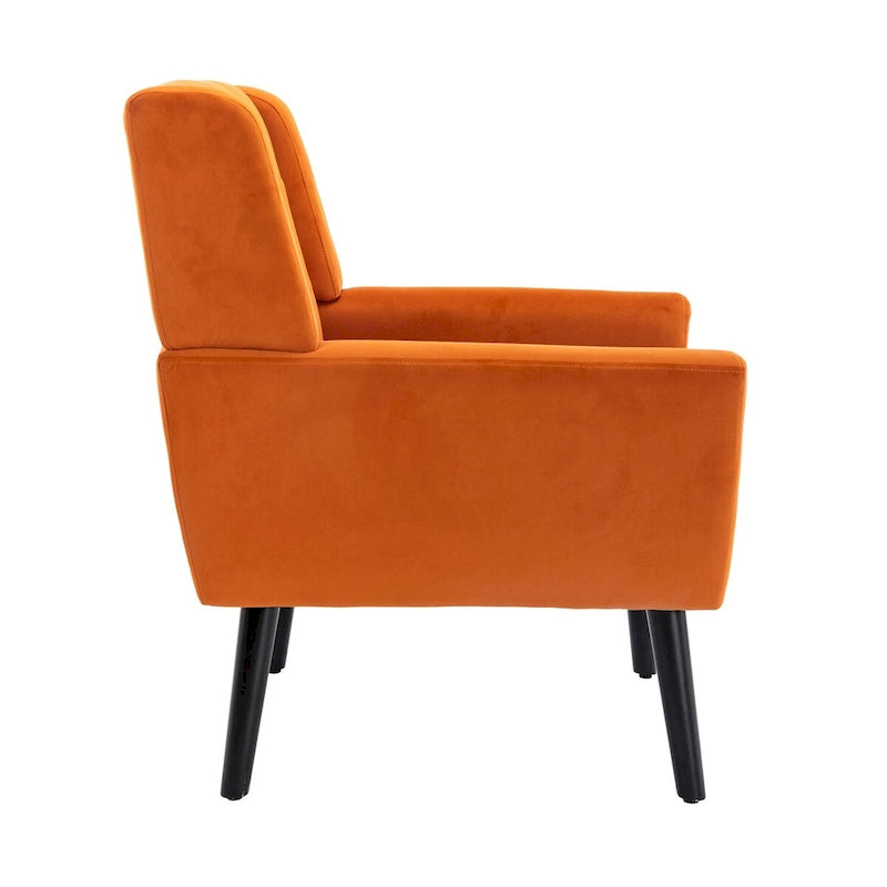 Soft Velvet Ergonomics Accent Chair for Living Room
