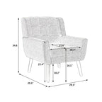 Soft Velvet Ergonomics Accent Chair for Living Room