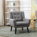 Soft Velvet Ergonomics Accent Chair for Living Room