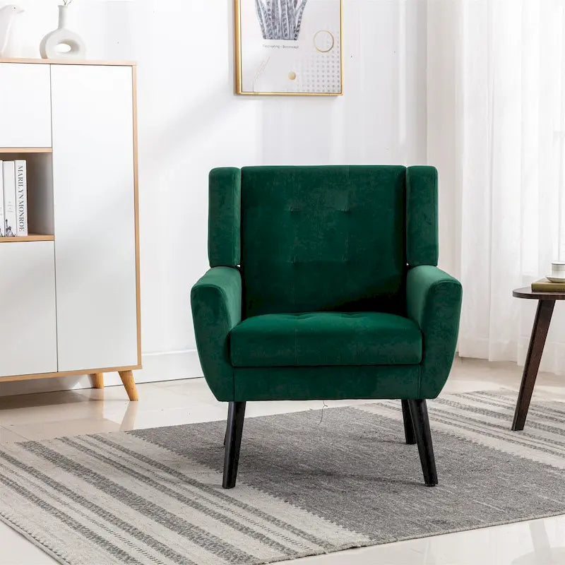 Soft Velvet Ergonomics Accent Chair for Living Room