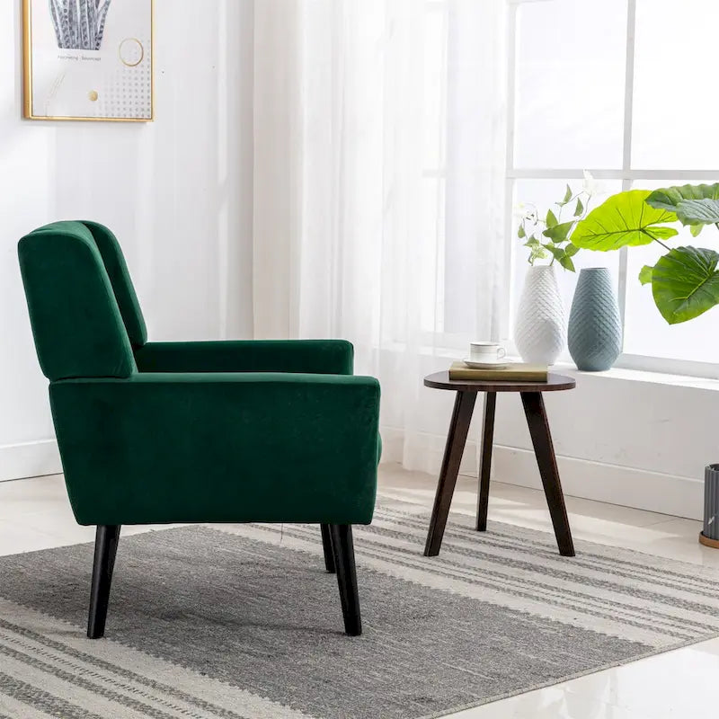 Soft Velvet Ergonomics Accent Chair for Living Room