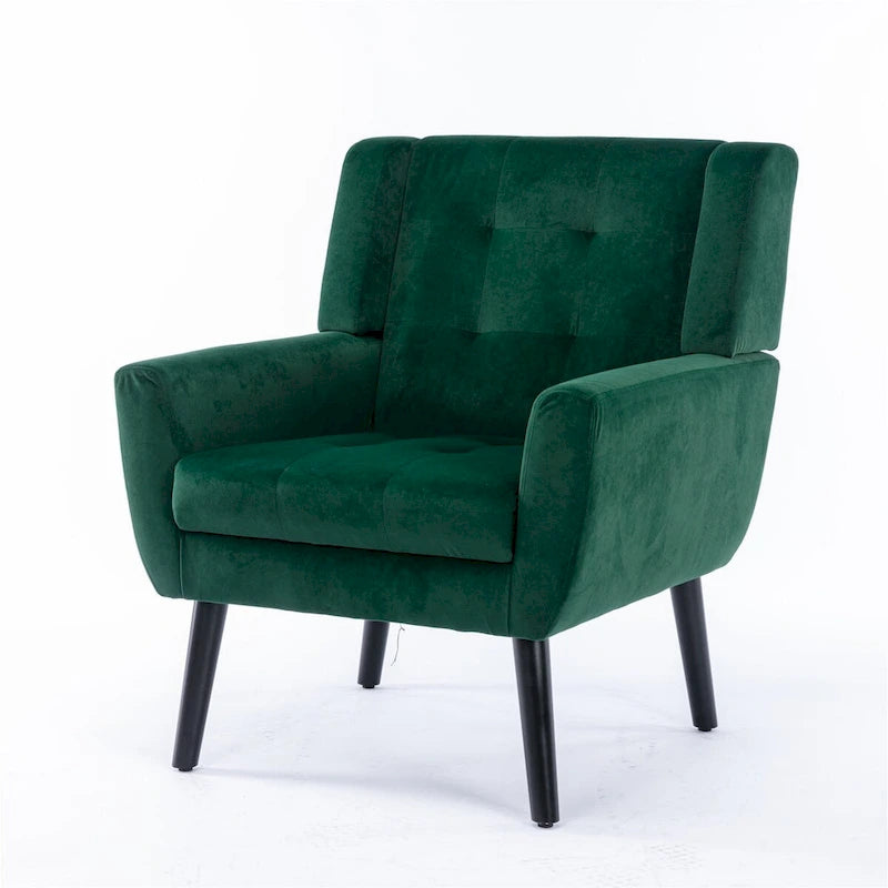Soft Velvet Ergonomics Accent Chair for Living Room