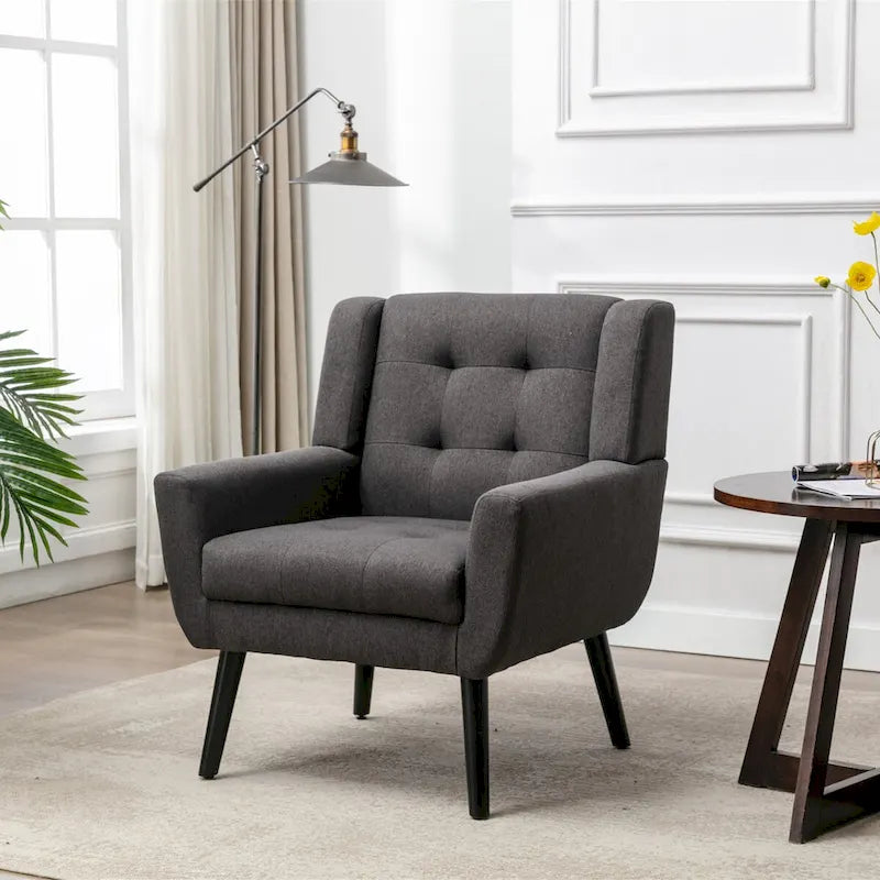 Soft Velvet Ergonomics Accent Chair for Living Room
