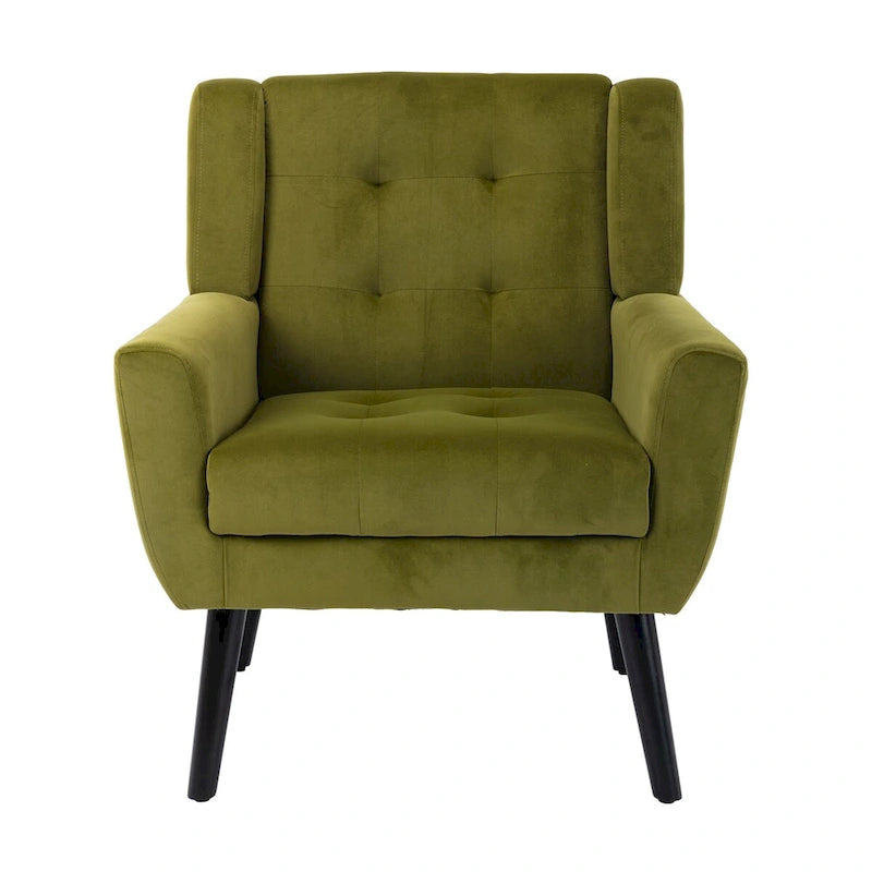 Soft Velvet Ergonomics Accent Chair for Living Room