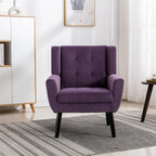 Soft Velvet Ergonomics Accent Chair for Living Room