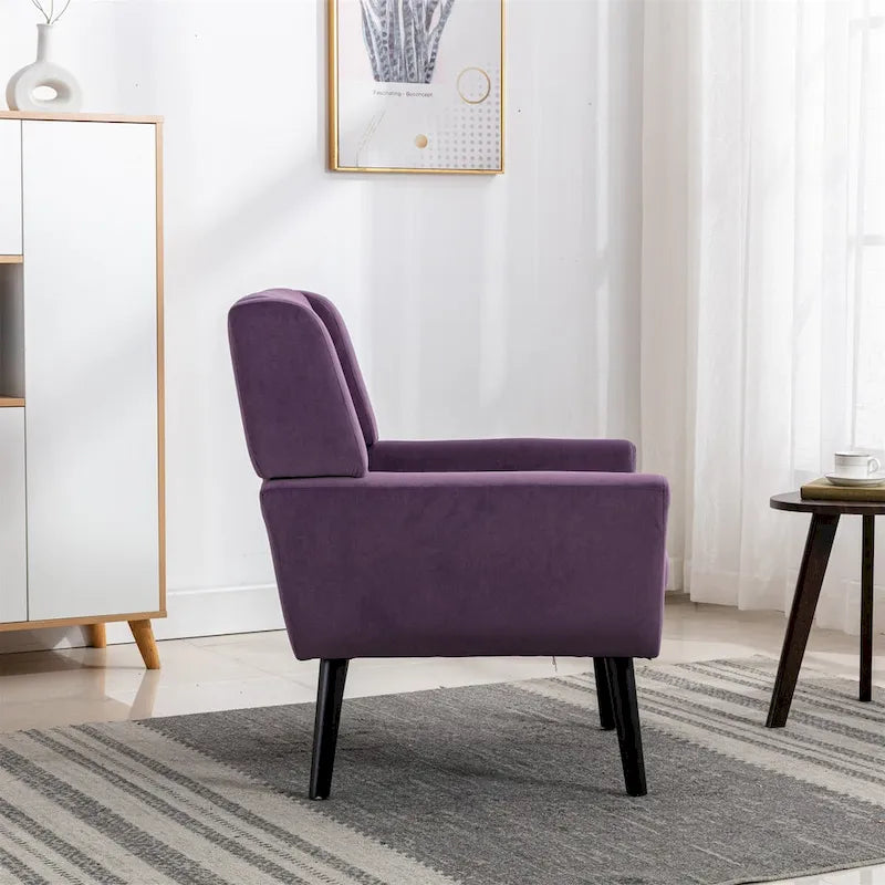 Soft Velvet Ergonomics Accent Chair for Living Room