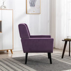 Soft Velvet Ergonomics Accent Chair for Living Room