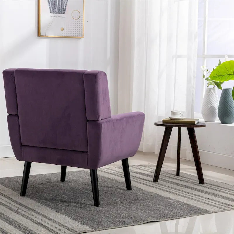 Soft Velvet Ergonomics Accent Chair for Living Room
