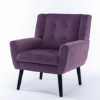 Soft Velvet Ergonomics Accent Chair for Living Room