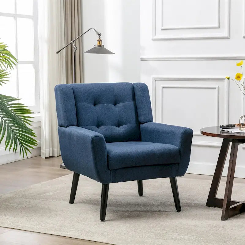 Soft Velvet Ergonomics Accent Chair for Living Room