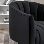 SEYNAR moderner Glamour-Akzentstuhl aus Samt mit runder, um 360 Grad drehbarer Polsterung, Fassonsessel, 2er-Set