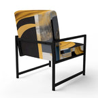 Designart Glam Gold And Black Expression IV Upholstered Modern & Contemporary Accent Chair and Modern & Contemporary Arm Chair